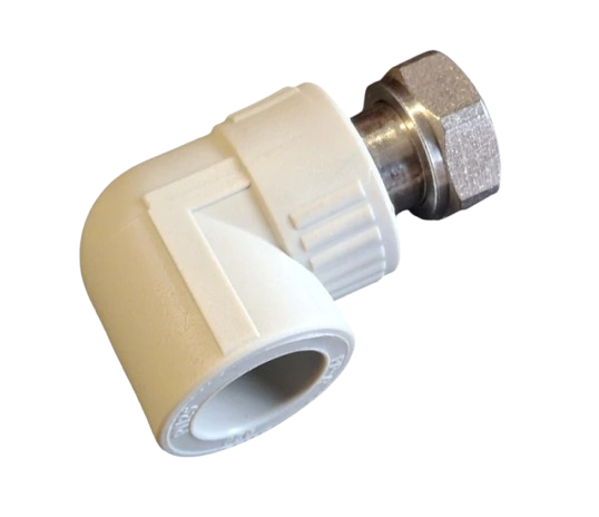 PPR KOLENA S PŘEVLEČNOU MATICÍ - KOVOVÉ HRDLO