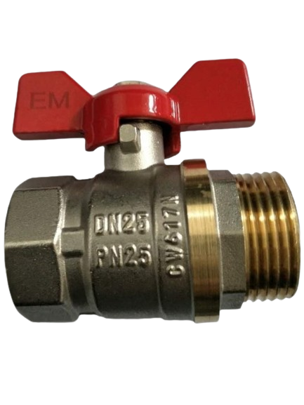 Kulový kohout s motýlem MF