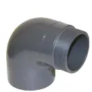 PVC koleno s vnějším závitem 63x2" 90°
