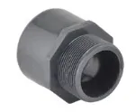 PVC přechod s vnějším závitem 63x2"