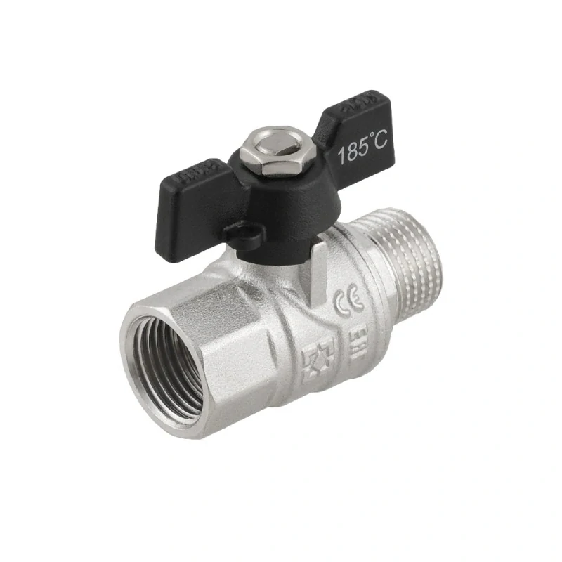 Kulový kohout motýl 3/4" MF - PN40 s ucpávkou