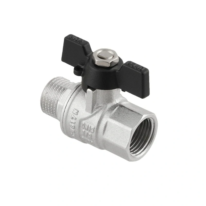 Kulový kohout motýl 1" MF - PN40 s ucpávkou