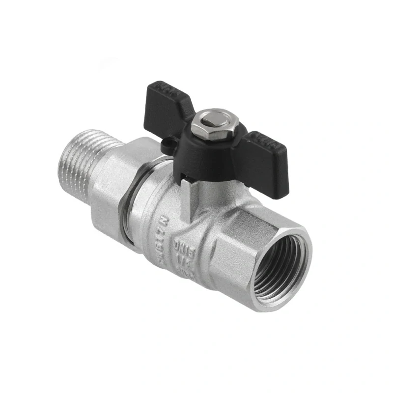 Kulový kohout s rozebíratelným šroubením přímý 1/2" PN50 s ucpávkou