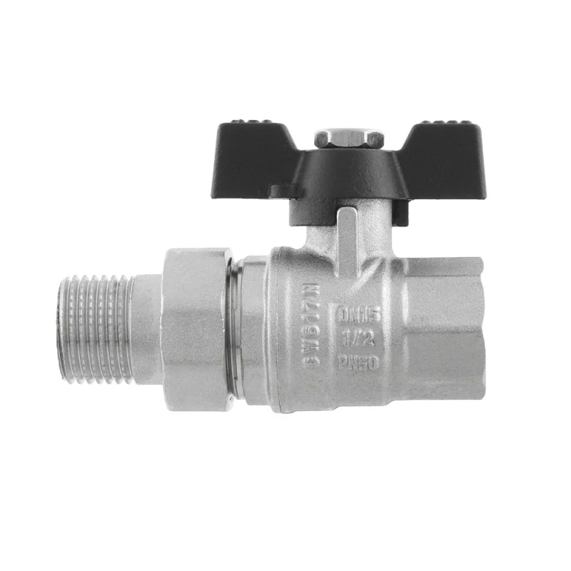 Kulový kohout s rozebíratelným šroubením přímý 3/4" PN40 s ucpávkou