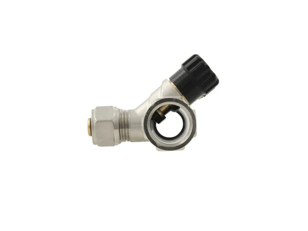 Sanitární rozdělovač s regulačními ventily 3/4"x1/2"x16 se čtyřmi okruhy