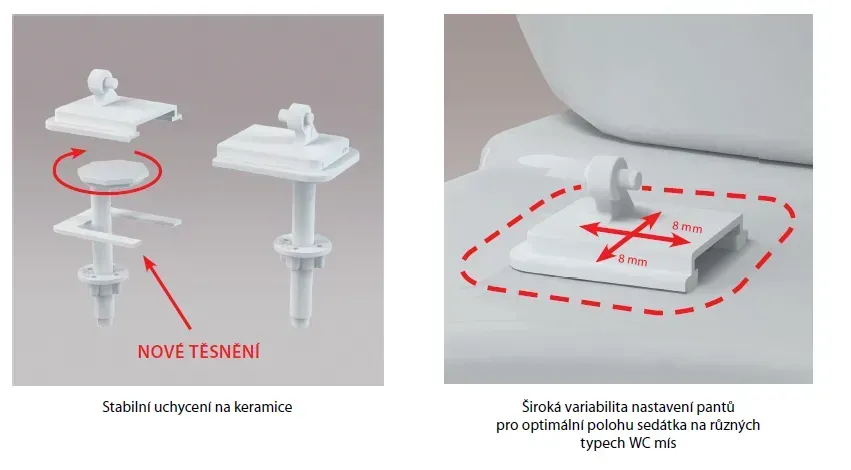 WC sedátko Basic Antibacterial A6551