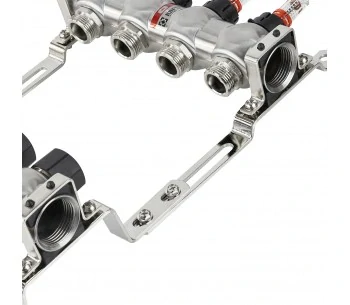 Rozdělovač k podlahovému topení 4-cestný - nerez