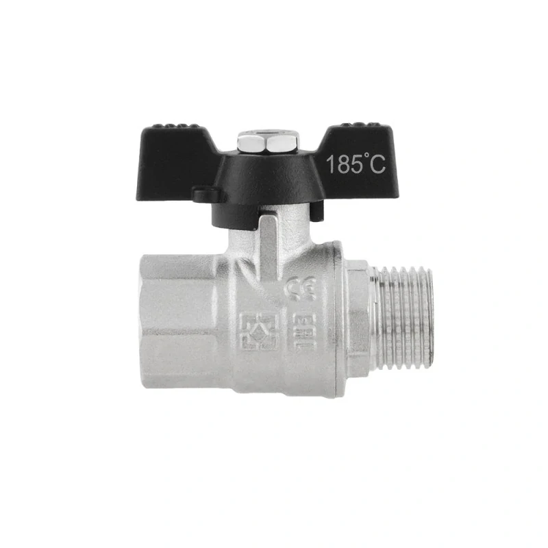 Kulový kohout motýl 3/4" MF - PN40 s ucpávkou