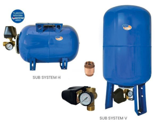 AquaCup SUB SYSTEM 80 V Vodárenská sestava vertikální 80l
