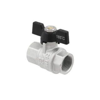Kulový kohout motýl 1/2" FF - PN50 s ucpávkou