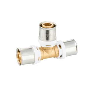 PEXAL T-kus jednoznačný 20 x 20 x 20 mm - Lisovací tvarovka (TH)