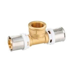 PEXAL T-kus s vnitřním závitem 20 x 3/4" x 20 - Lisovací tvarovka (TH)