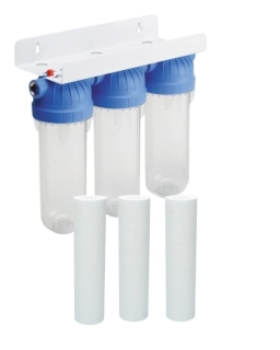 Vodní filtr FS3 ENTRY TRIO / EMI (3/4") 8 BAR, 30°C pro filtraci dešťové vody, včetně filtračních patron